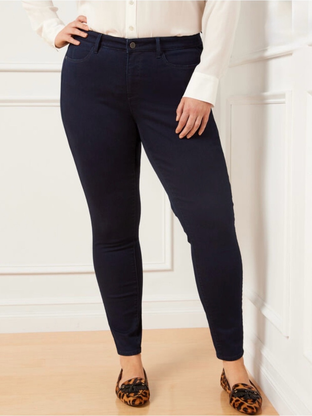 Talbots Jeggings Rinse Wash Woman’s Plus 16W
High Waist Skinny Leg Ankle Length